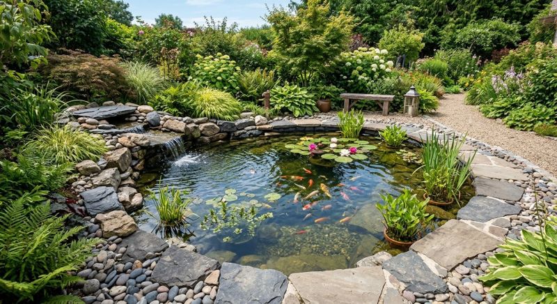 Garden Pond Installation in Ventura County, CA