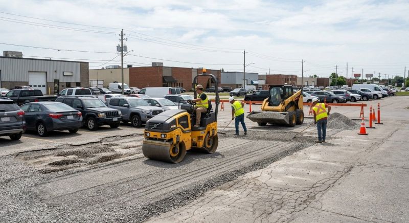 Parking Lot Leveling in Houston, TX