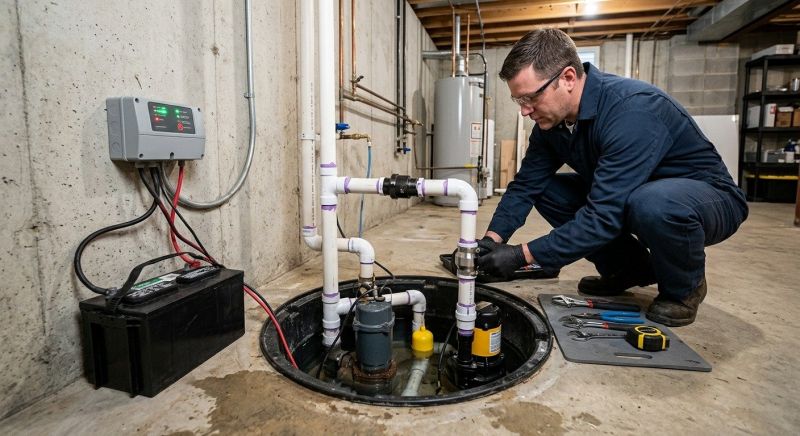 Sump Pump Installation in Framingham, MA
