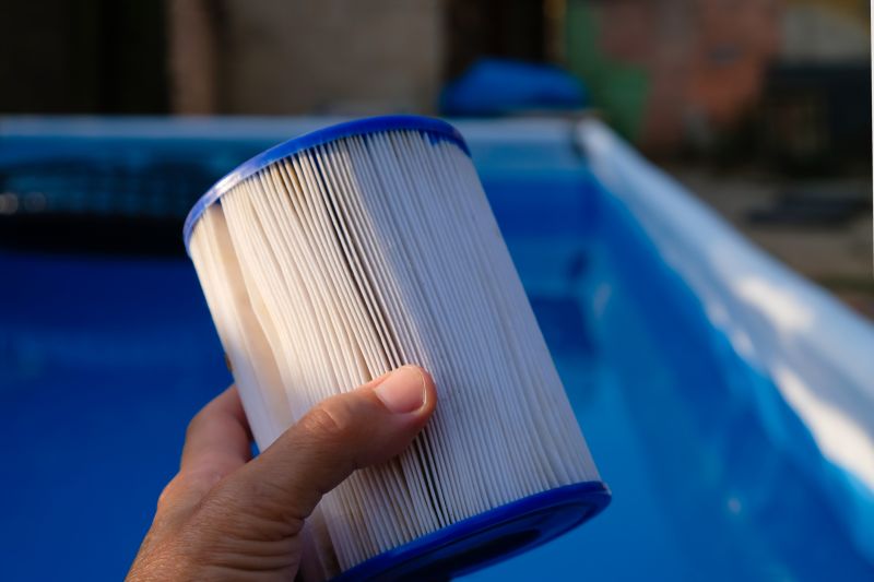 Inside of a Pond Filter